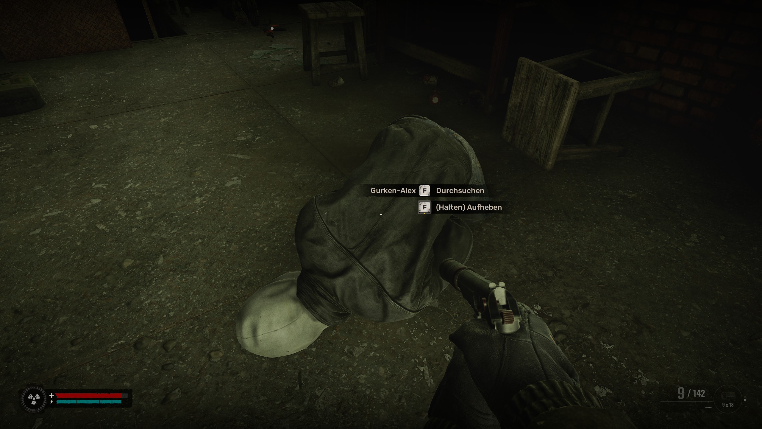 Screenshot S.T.A.L.K.E.R. 2 (der Tote Gurken-Alex ist zu sehen)